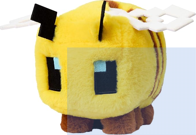 Mattel Minecraft Plush Toy, Bee Soft Doll Inspired by A Minecraft Movie Character, 8-inch Collectible